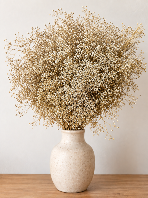 Stabilizovaná mini Gypsophila svazek/kytice přírodní béžová - Balení: 45g