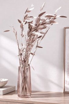 Sušený plochoklásek (Chasmanthium) svazek rose gold