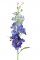 Delphinium/ Ostrožka polní MODRO FIALOVÁ, 8 květů, 3 pupenů, precizní zpracování, 60cm
