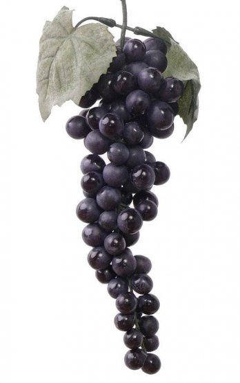 Hroznové víno fialové, propracované detaily 28cm