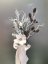 Magnólia vetvička umelá posnežená biela 2 kvety, 81cm