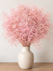 Stabilizovaná mini Gypsophila svazek/kytice světle růžová