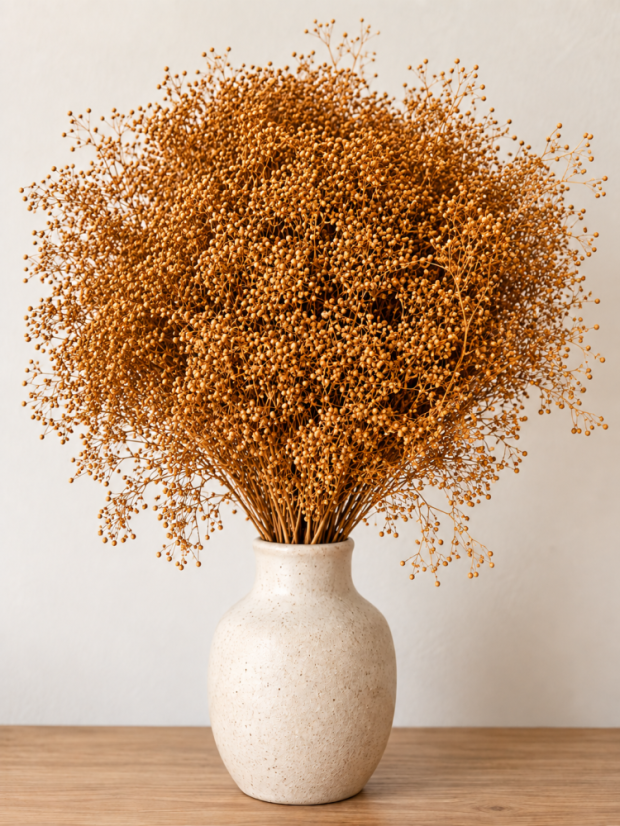 Stabilizovaná mini Gypsophila zväzok/kytica terracotta - Balenie: 45g