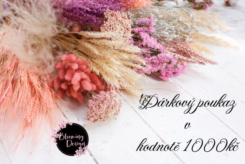 Darčeková poukážka v hodnote 1000kč